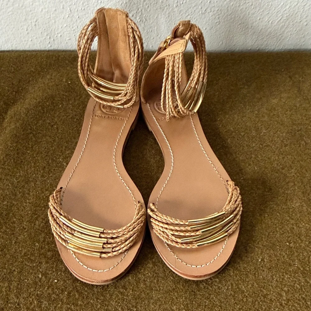 Tory Burch Mignon Braided Flat Sandals Womens 7 - Picture 2 of 7